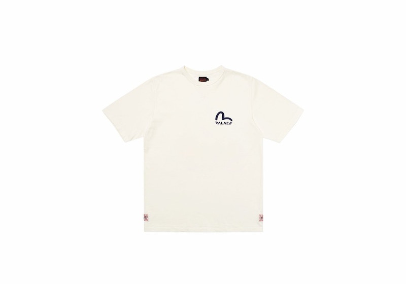 Tシャツ・カットソー Palace Evisu T-Shirt White ss 20 2020 PALACE EVISU T-SHIRT | PALACE SKATEBOARDS