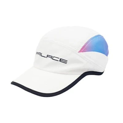 Palace Fader Running Hat Shell White