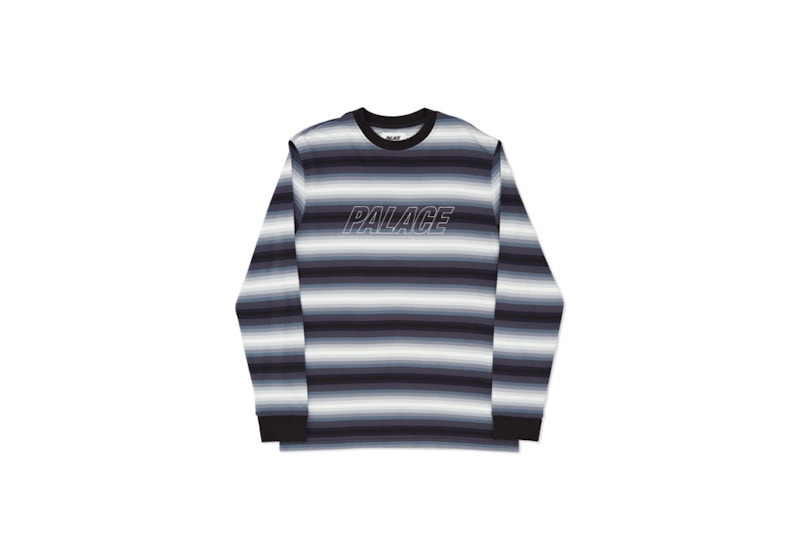 Palace Fader Stripe Top Blacks