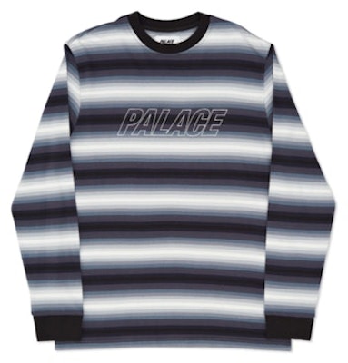 Palace Fader Stripe Top Blacks Buy Palace Fader Stripe Top Blacks