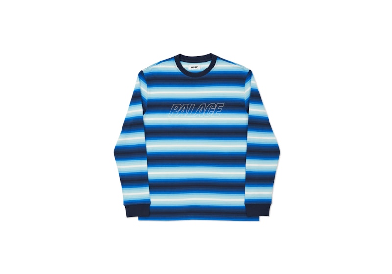 Palace Fader Stripe Top Blues