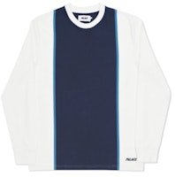 Palace Fast Stripe Crew Navy/White Palace Fast Stripe Crew Navy/White