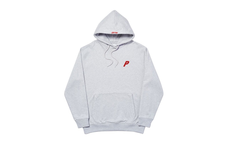 Palace Felt P Hood Grey Marl