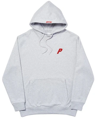 Palace Felt P Hood Grey Marl Buy Palace Felt P Hood Grey Marl