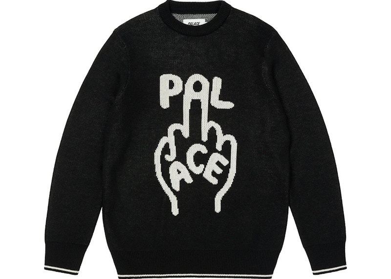 PALACE FINGER UP KNIT BLACK