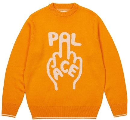 PALACE FINGER UP KNIT ORANGE Buy PALACE FINGER UP KNIT ORANGE