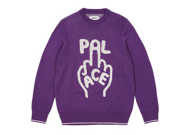 PALACE FINGER UP KNIT PURPLE