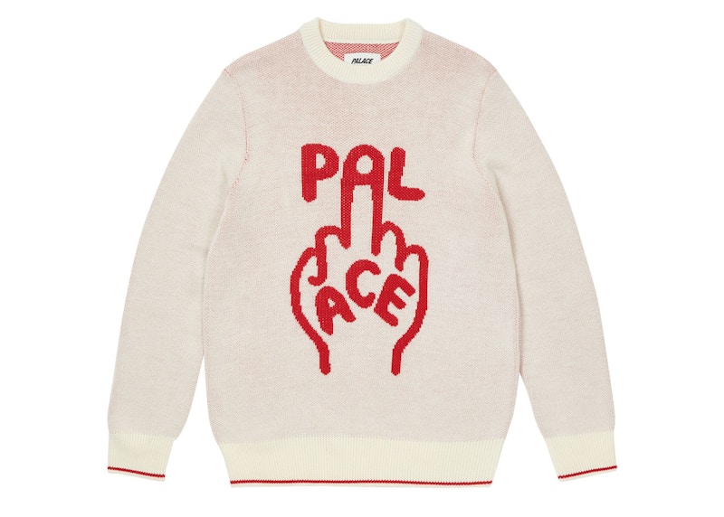 PALACE FINGER UP KNIT WHITE