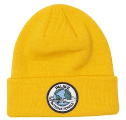 Palace Fist Bump Beanie Yellow Buy Palace Fist Bump Beanie Yellow