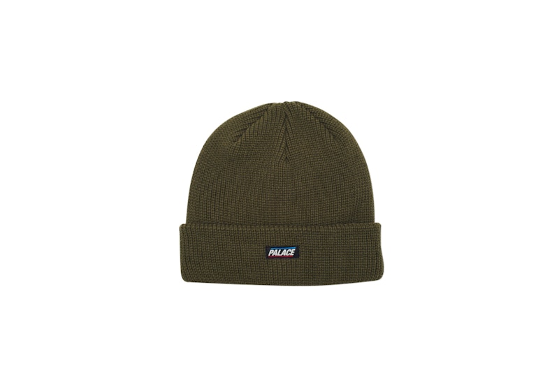 Palace Flag Label Beanie Army Green