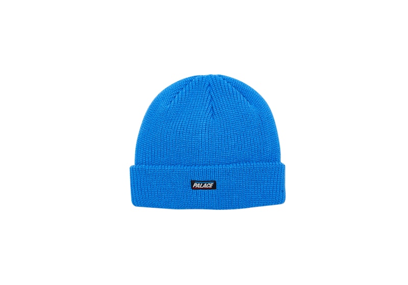 Palace Flag Label Beanie Blue
