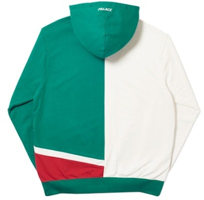 Palace Flaggo Zip Hood White/Green/Red Order Palace Flaggo Zip Hood White/Green/Red