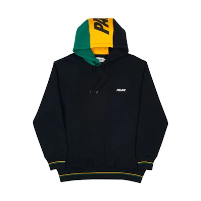 Palace Flagin Hood Black/Green/Yellow