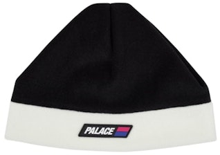 palace-fleeced-beanie-black-white