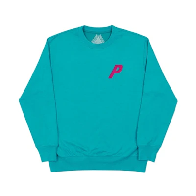 Palace Flocka P Crew Sea Green/Pink