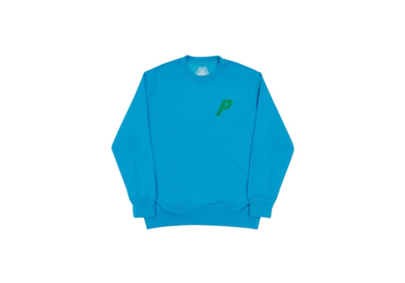 Palace Flocka P Crew Teal Blue/Green