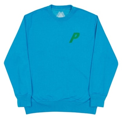 Palace Flocka P Crew Azul Teal/Verde Buy Palace Flocka P Crew Azul Teal/Verde