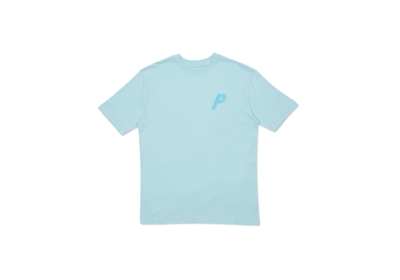 Palace Flocka T-Shirt Chill Blue