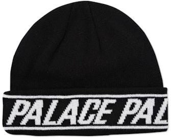 palace-font-cuff-beanie-black