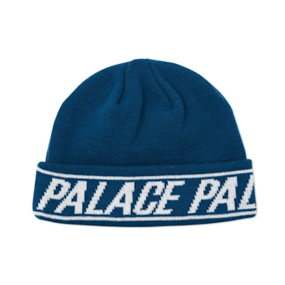 Palace Font Cuff Beanie Blue