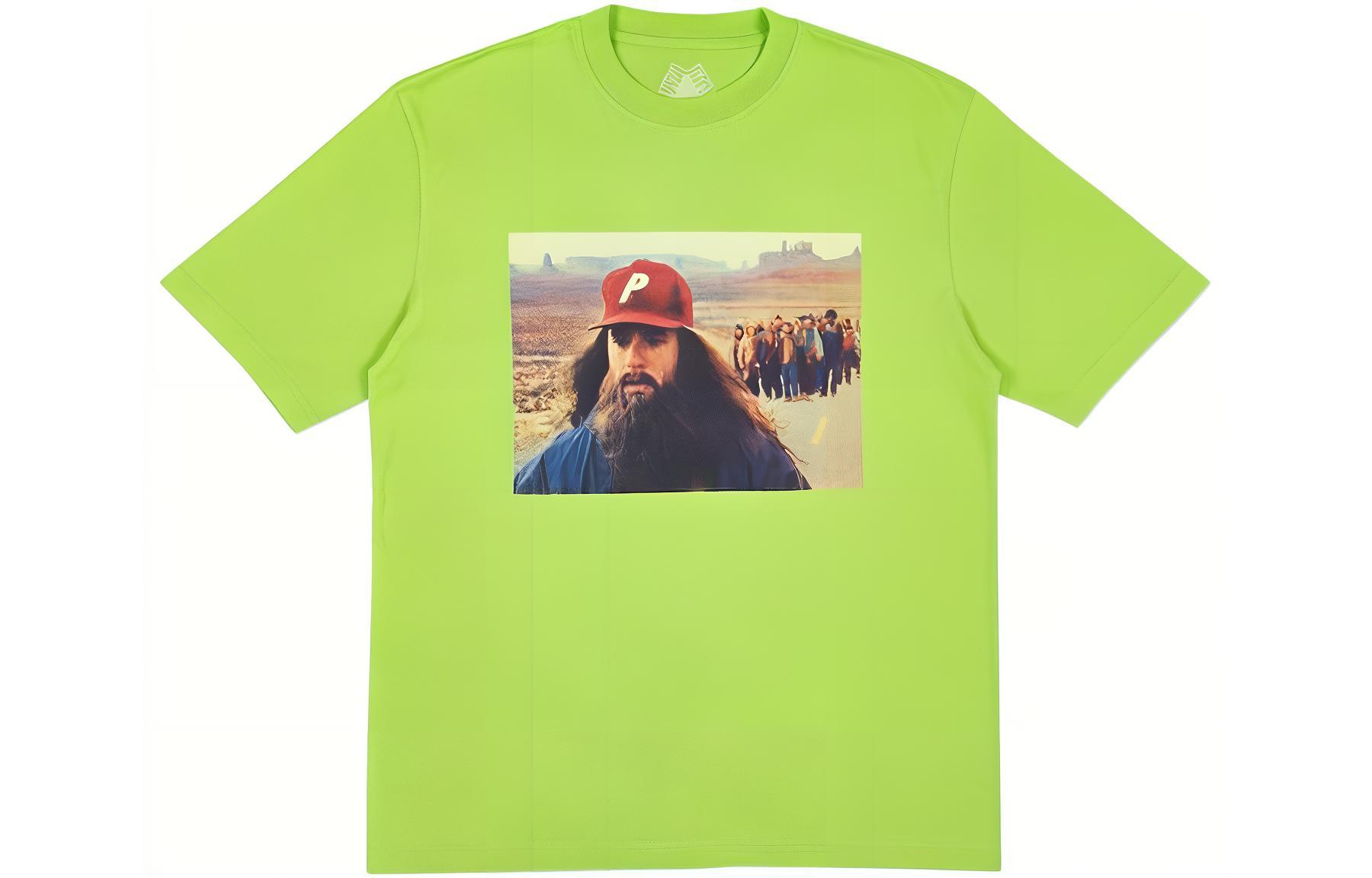 Buy PALACE 阿甘正传绿色宽松男女同款T恤 P14TS025