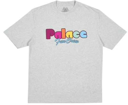 Palace Fun T-Shirt Grey Marl Buy Palace Fun T-Shirt Grey Marl