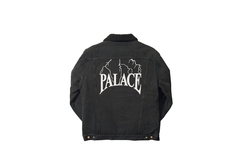 Palace Funder Shearling Jacket Black