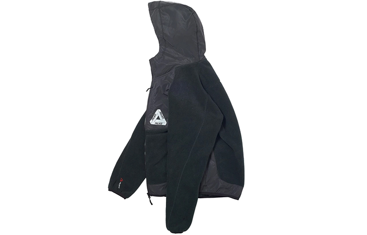 Shop Chaqueta Unisex de Forro Polar Negra Luminoso PALACE FW19 Polartec Flecto. PAL-FW19-019