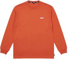 Palace FW21 Basically A Longsleeve Burnt Orange Logo Crewneck Tee Unisex Orange P21LS034 Palace FW21 Basically A Longsleeve Burnt Orange Logo Crewneck Tee Unisex Orange P21LS034