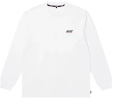 Palace FW21 Basically A Longsleeve White Logo Crewneck Tee Unisex White P18LS019 Palace FW21 Basically A Longsleeve White Logo Crewneck Tee Unisex White P18LS019