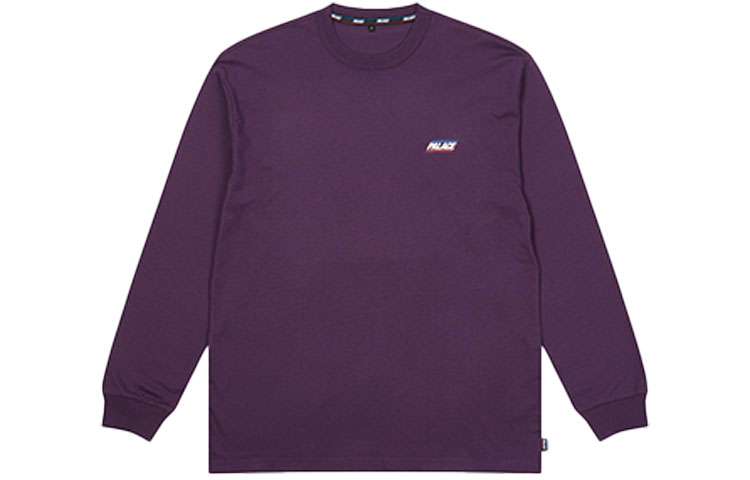Palace FW21 Basically A Purple Longsleeve Tee Unisex Crewneck Logo Top P21LS033