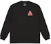 Lookbook PALACE FW21 Chapping Black Long Sleeve Tee with Scenic Back Graphic Unisex. P21LS010