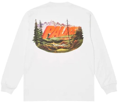 Camiseta Unisex Manga Larga Blanca PALACE FW21 Chapping con Estampado Trasero. P21LS009 Lookbook Camiseta Unisex Manga Larga Blanca PALACE FW21 Chapping con Estampado Trasero. P21LS009