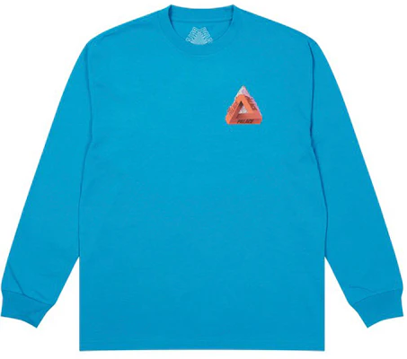 PALACE FW21 Chapping Petrol Blue Graphic Longsleeve Tee Unisex Sky Blue. P21LS015 Buy PALACE FW21 Chapping Petrol Blue Graphic Longsleeve Tee Unisex Sky Blue. P21LS015