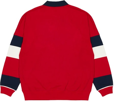 PALACE FW21 Polo Clásico de Rayas Manga Larga Rojo/Azul Marino/Blanco Unisex. P21ES041 Lookbook PALACE FW21 Polo Clásico de Rayas Manga Larga Rojo/Azul Marino/Blanco Unisex. P21ES041