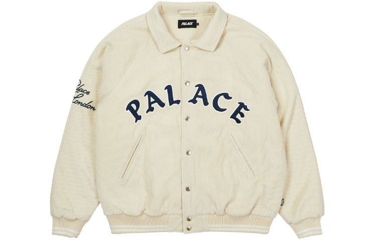 Palace FW21 Cord Bomber Logo Jacket Unisex Khaki P20JK112