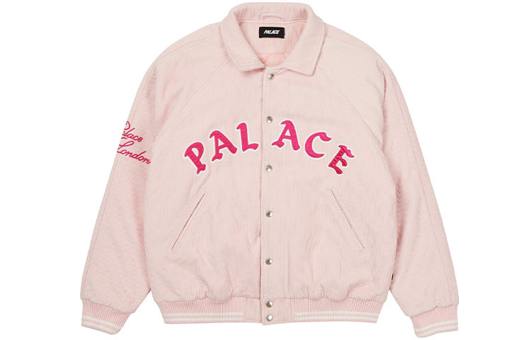 Palace FW21 Cord Bomber Logo Jacket Unisex Pink P20JK111