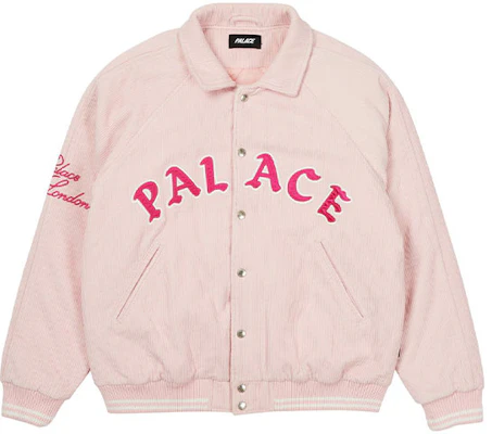 Palace FW21 Cord Bomber Logo Jacket Unisex Pink P20JK111 Buy Palace FW21 Cord Bomber Logo Jacket Unisex Pink P20JK111
