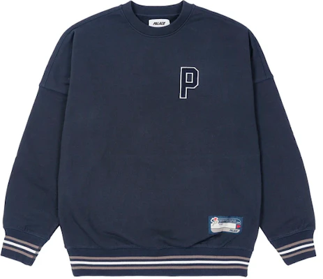 Palace FW21 Drop Shoulder College Crew Unisex Baju Sejuk Navy Biru Gelap P21CS121 Buy Palace FW21 Drop Shoulder College Crew Unisex Baju Sejuk Navy Biru Gelap P21CS121