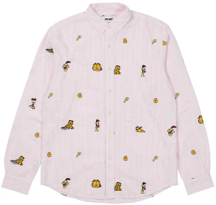 PALACE FW21 Garfield Boojie Shirt Embroidered Cartoon Long Sleeve Pink Unisex. P21SHT001 Buy PALACE FW21 Garfield Boojie Shirt Embroidered Cartoon Long Sleeve Pink Unisex. P21SHT001