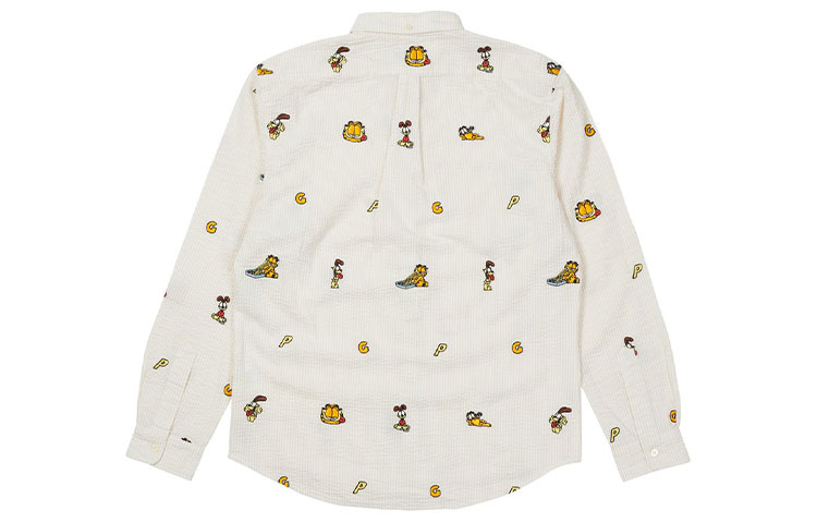 PALACE FW21 Garfield Boojie White Cartoon Embroidered Shirt Unisex Long Sleeve. P21SHT002 圖 3