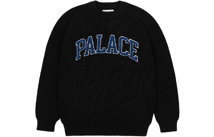 Order PALACE FW21 レターロゴ クルーネック セーター ユニセックス ブラック. P20KW029