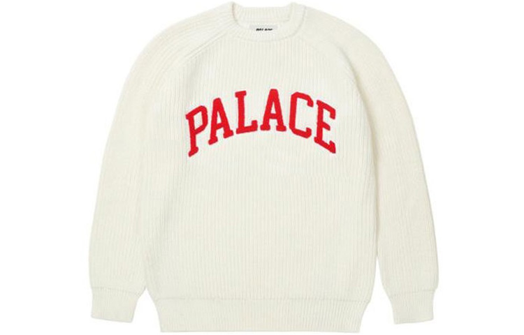 Order Suéter de Punto Unisex PALACE FW21 Logo Crewneck Blanco. P2KW028