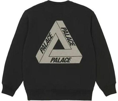 PALACE FW21 三角標誌黑色圖案圓領衛衣 男女款 黑色。 P21CS067 Buy PALACE FW21 三角標誌黑色圖案圓領衛衣 男女款 黑色。 P21CS067