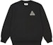 Lookbook PALACE FW21 三角標誌黑色圖案圓領衛衣 男女款 黑色。 P21CS067
