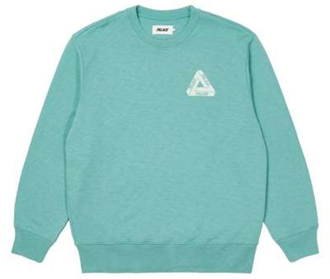 팔라스 FW21 슬럽 크루 민트 삼각 로고 유니섹스 풀오버 스웻셔츠. P21CS072 Lookbook 팔라스 FW21 슬럽 크루 민트 삼각 로고 유니섹스 풀오버 스웻셔츠. P21CS072