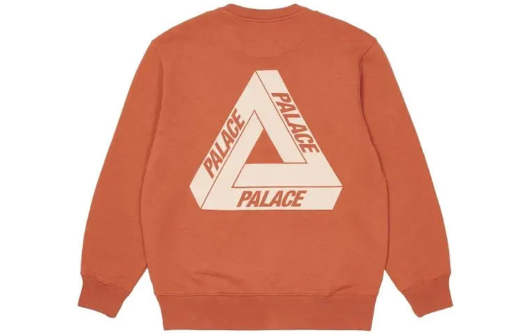 Order PALACE FW21 슬럽 크루 오렌지 트라이앵글 로고 맨투맨 유니섹스 오렌지. P21CS070