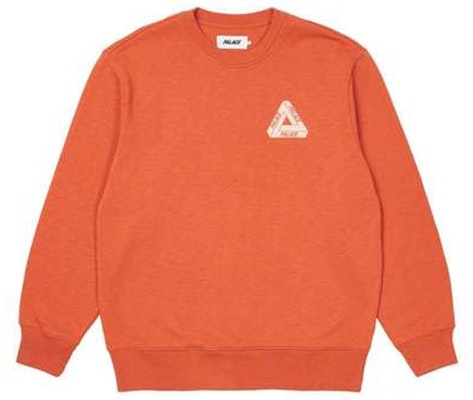 PALACE FW21 슬럽 크루 오렌지 트라이앵글 로고 맨투맨 유니섹스 오렌지. P21CS070 Lookbook PALACE FW21 슬럽 크루 오렌지 트라이앵글 로고 맨투맨 유니섹스 오렌지. P21CS070