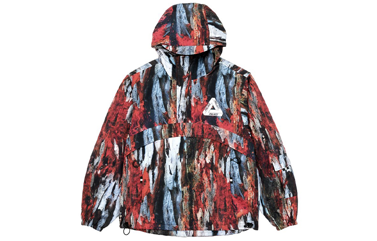 PALACE FW21 Tree Bark Utility Jacket Triangle Logo Print Hoodie Jacket Unisex P20JK006