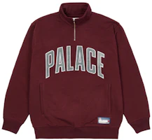 Palace FW21 Ultimo 1/4 Zip Funnel Neck Logo Sweatshirt Red Unisex P21CS196 Palace FW21 Ultimo 1/4 Zip Funnel Neck Logo Sweatshirt Red Unisex P21CS196